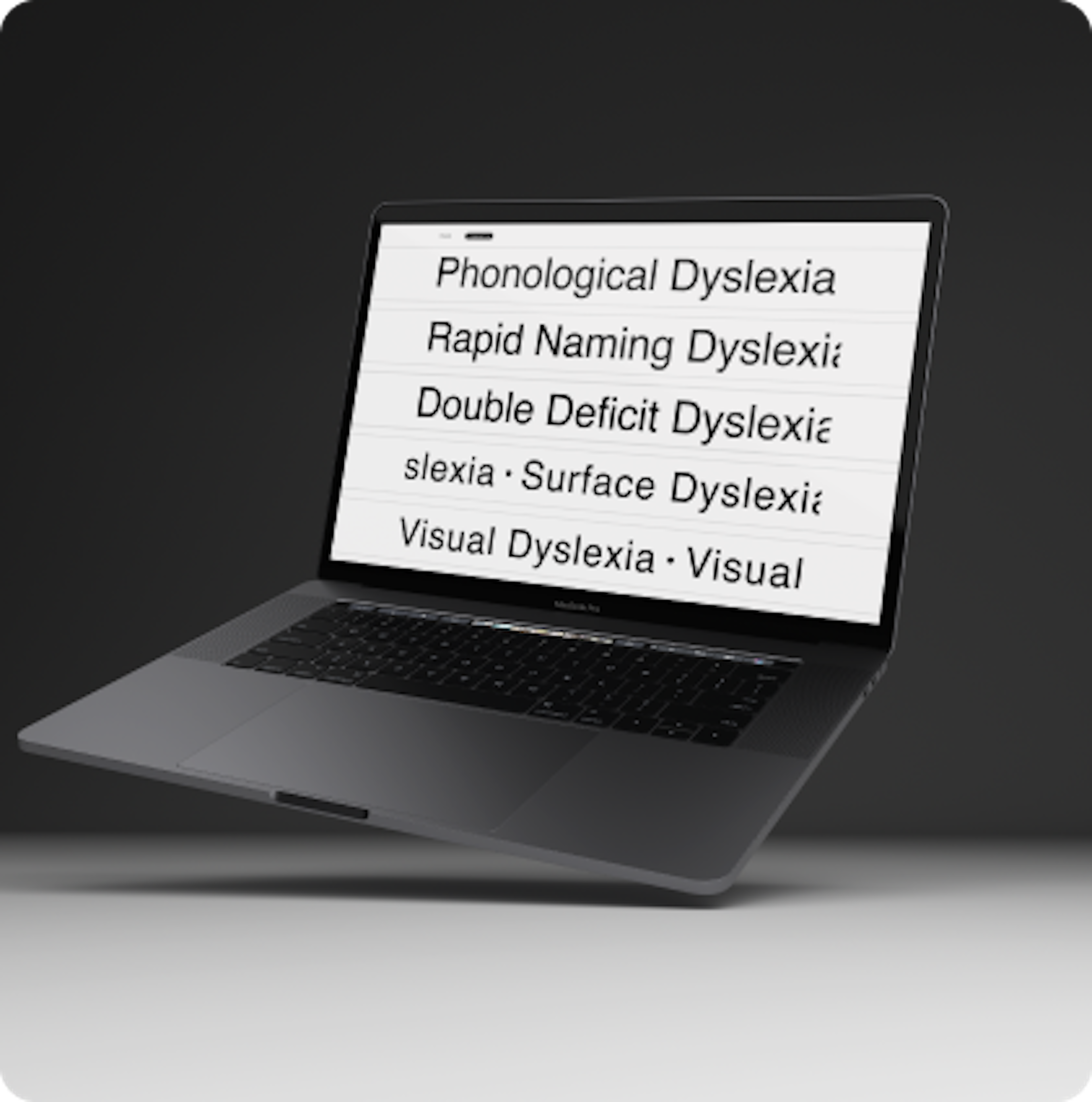 Dyslexia Visual Card