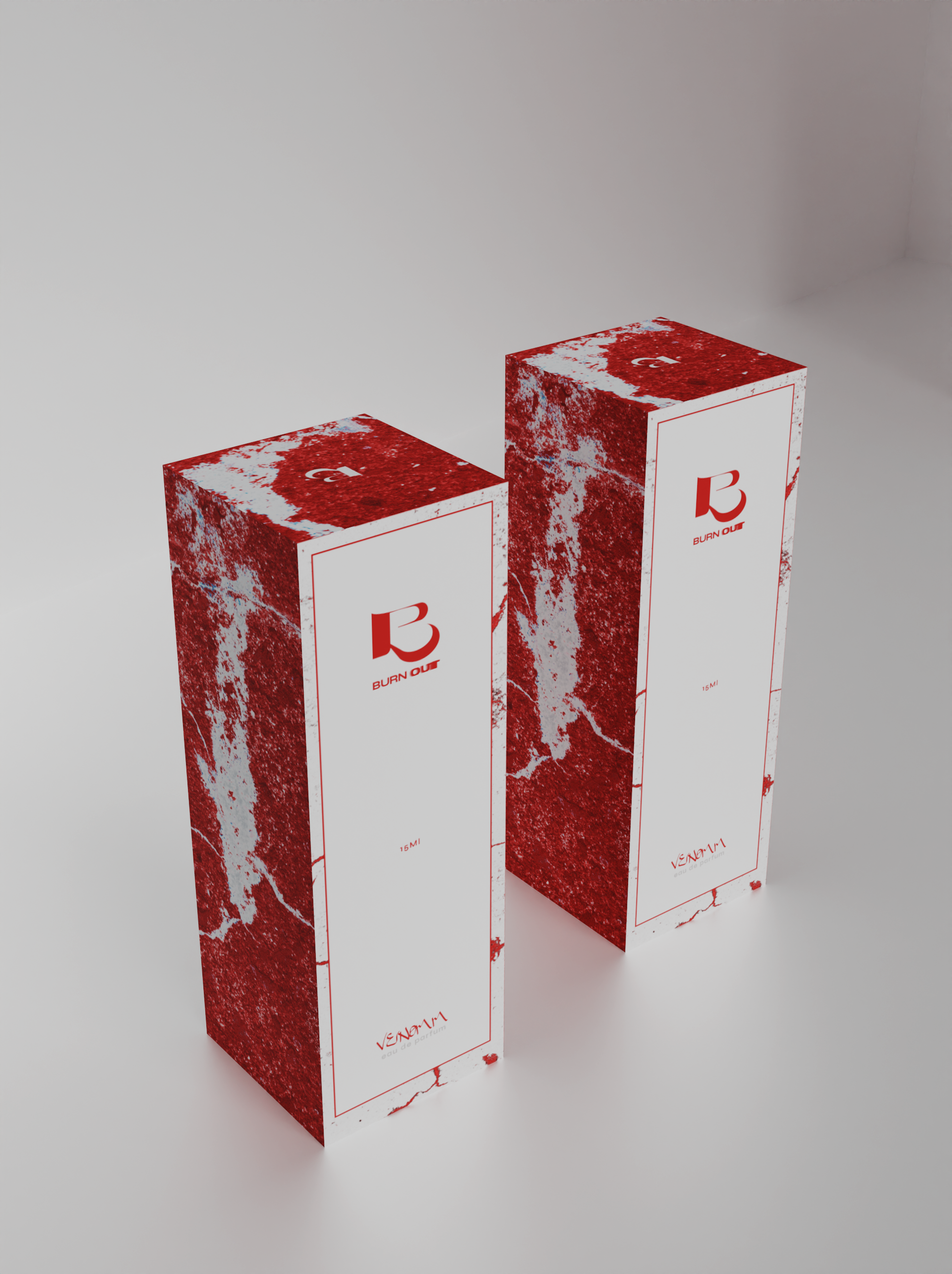 Burnout themed vertical boxes